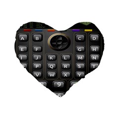 Scientific Solar Calculator Standard 16  Premium Flano Heart Shape Cushions by Sudhe