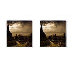 Borobudur Temple  Indonesia Cufflinks (square) by Sudhe