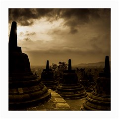 Borobudur Temple  Indonesia Medium Glasses Cloth (2-side) by Sudhe