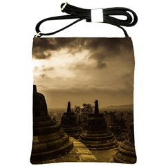 Borobudur Temple  Indonesia Shoulder Sling Bag by Sudhe