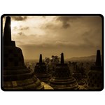 Borobudur Temple  Indonesia Fleece Blanket (Large)  80 x60  Blanket Front