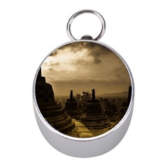 Borobudur Temple  Indonesia Mini Silver Compasses by Sudhe