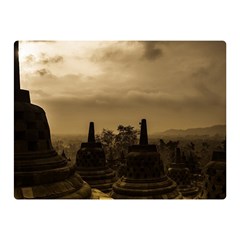 Borobudur Temple  Indonesia Double Sided Flano Blanket (mini)  by Sudhe