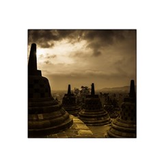 Borobudur Temple  Indonesia Satin Bandana Scarf by Sudhe