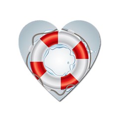 Spare Tire Icon Vector Heart Magnet