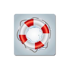 Spare Tire Icon Vector Square Magnet