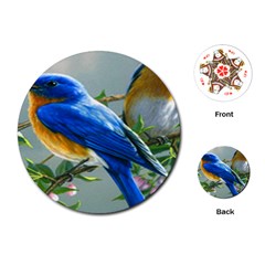 Loving Birds Playing Cards (round) by Sudhe