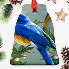 Loving Birds Bell Ornament (two Sides) by Sudhe