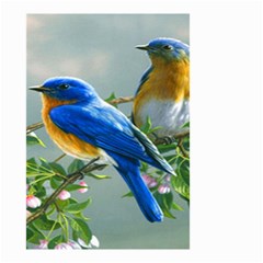 Loving Birds Small Garden Flag (two Sides) by Sudhe