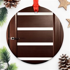 Minimalis Brown Door Ornament (round) by Sudhe