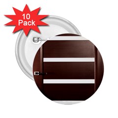 Minimalis Brown Door 2 25  Buttons (10 Pack)  by Sudhe