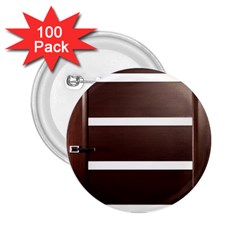 Minimalis Brown Door 2 25  Buttons (100 Pack)  by Sudhe