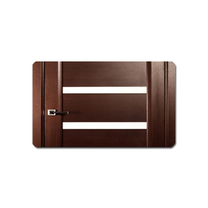 Minimalis Brown Door Magnet (Name Card)