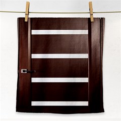 Minimalis Brown Door Face Towel by Sudhe