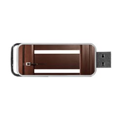 Minimalis Brown Door Portable Usb Flash (two Sides) by Sudhe