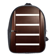 Minimalis Brown Door School Bag (xl) by Sudhe