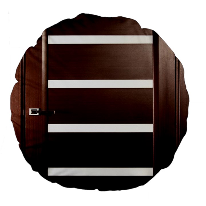 Minimalis Brown Door Large 18  Premium Flano Round Cushions