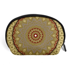 Mandala Art Ornament Pattern Accessory Pouch (large) by Sudhe