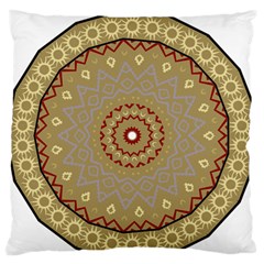 Mandala Art Ornament Pattern Large Flano Cushion Case (two Sides) by Sudhe