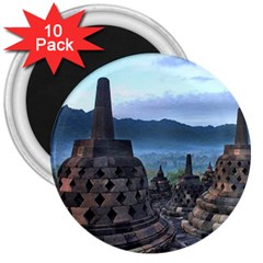 Borobudur Temple  Morning Serenade 3  Magnets (10 Pack)  by Sudhe