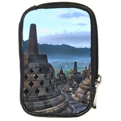 Borobudur Temple  Morning Serenade Compact Camera Leather Case by Sudhe