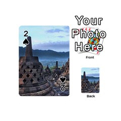 Borobudur Temple  Morning Serenade Playing Cards 54 (mini) by Sudhe