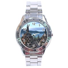 Borobudur Temple  Morning Serenade Stainless Steel Analogue Watch by Sudhe