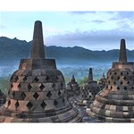 Borobudur Temple  Morning Serenade Deluxe Canvas 14  x 11  (Stretched) 14  x 11  x 1.5  Stretched Canvas