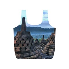 Borobudur Temple  Morning Serenade Full Print Recycle Bag (s) by Sudhe