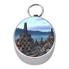 Borobudur Temple  Morning Serenade Mini Silver Compasses by Sudhe