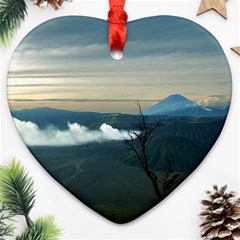 Bromo Caldera De Tenegger  Indonesia Ornament (heart) by Sudhe