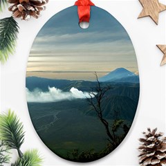 Bromo Caldera De Tenegger  Indonesia Oval Ornament (two Sides) by Sudhe