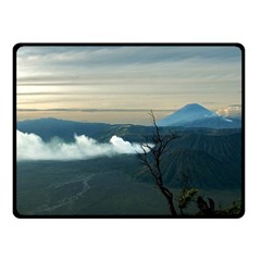 Bromo Caldera De Tenegger  Indonesia Fleece Blanket (small) by Sudhe