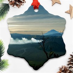 Bromo Caldera De Tenegger  Indonesia Ornament (snowflake) by Sudhe