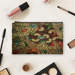 Colorful The Beautiful Of Art Indonesian Batik Pattern Cosmetic Bag (medium) by Sudhe