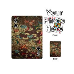 Colorful The Beautiful Of Art Indonesian Batik Pattern Playing Cards 54 (mini) by Sudhe