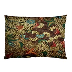 Colorful The Beautiful Of Art Indonesian Batik Pattern Pillow Case (two Sides) by Sudhe