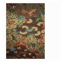 Colorful The Beautiful Of Art Indonesian Batik Pattern Small Garden Flag (two Sides) by Sudhe