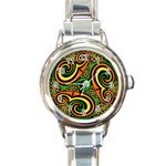 Celtic Celts Circle Color Colors Round Italian Charm Watch Front