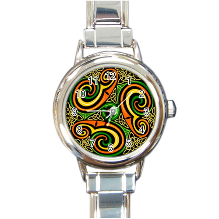 Celtic Celts Circle Color Colors Round Italian Charm Watch