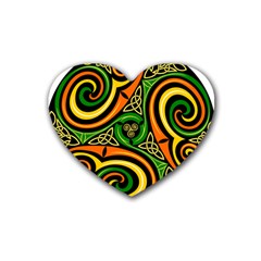 Celtic Celts Circle Color Colors Heart Coaster (4 Pack)  by Sudhe