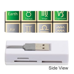 Set Of The Twelve Signs Of The Zodiac Astrology Birth Symbols Memory Card Reader (stick) by Sudhe