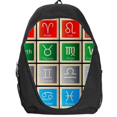 Set Of The Twelve Signs Of The Zodiac Astrology Birth Symbols Backpack Bag by Sudhe