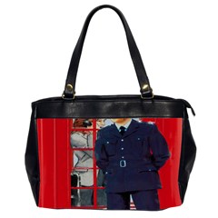 Red London Phone Boxes Oversize Office Handbag (2 Sides) by Sudhe