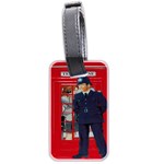 Red London Phone Boxes Luggage Tags (Two Sides) Back