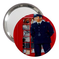 Red London Phone Boxes 3  Handbag Mirrors by Sudhe