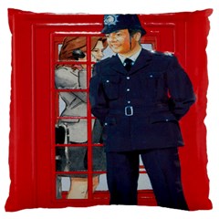 Red London Phone Boxes Standard Flano Cushion Case (two Sides) by Sudhe