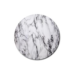 Marble Granite Pattern And Texture Rubber Coaster (round)  by Sudhe