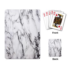 Marble Granite Pattern And Texture Playing Cards Single Design by Sudhe