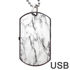 Marble Granite Pattern And Texture Dog Tag Usb Flash (one Side) by Sudhe